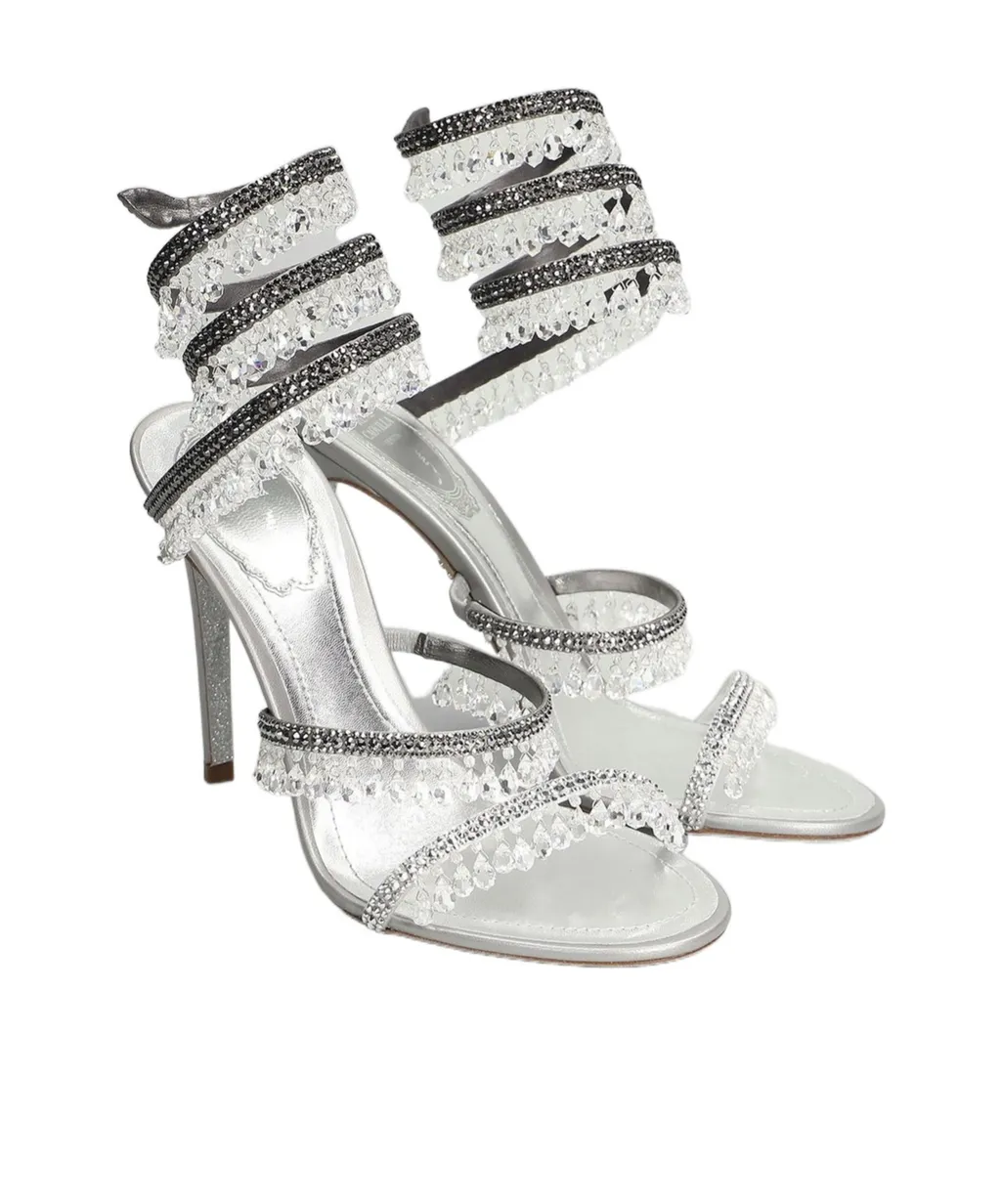 René Caovilla Chandelier Embellished Sandals