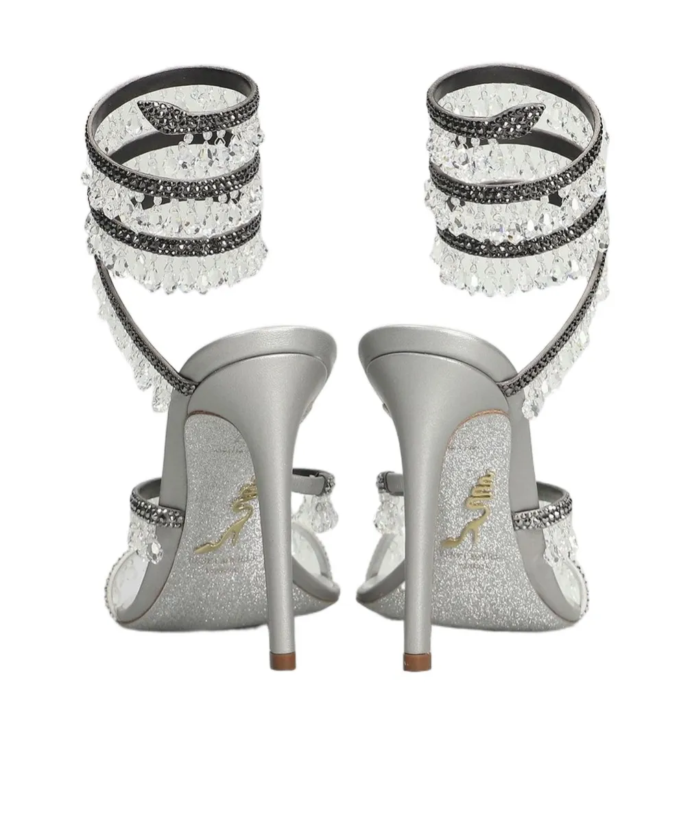 René Caovilla Chandelier Embellished Sandals