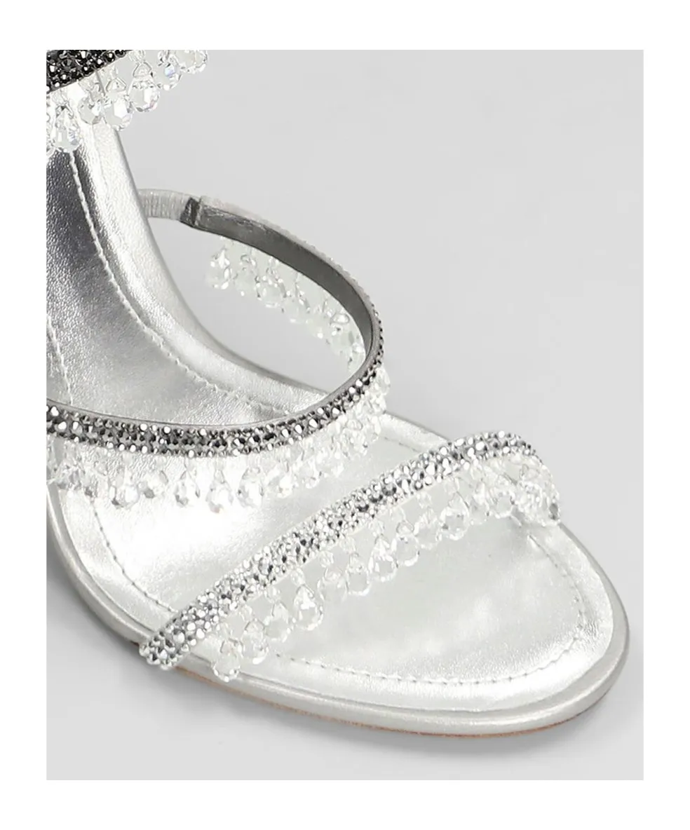 René Caovilla Chandelier Embellished Sandals