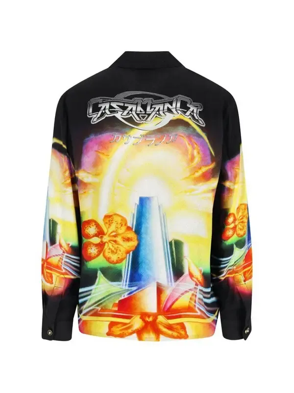 Casablanca Printed Satin Shirt