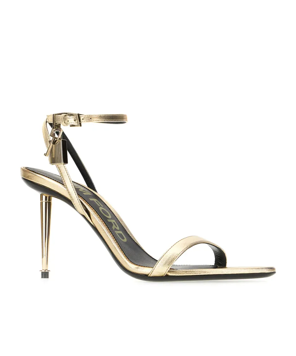 Pointed-Toe High-Heeled Sandals