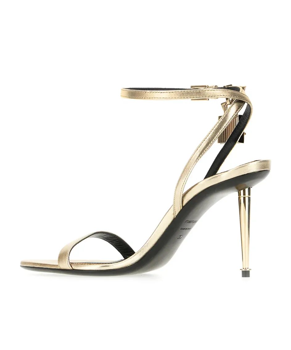 Pointed-Toe High-Heeled Sandals