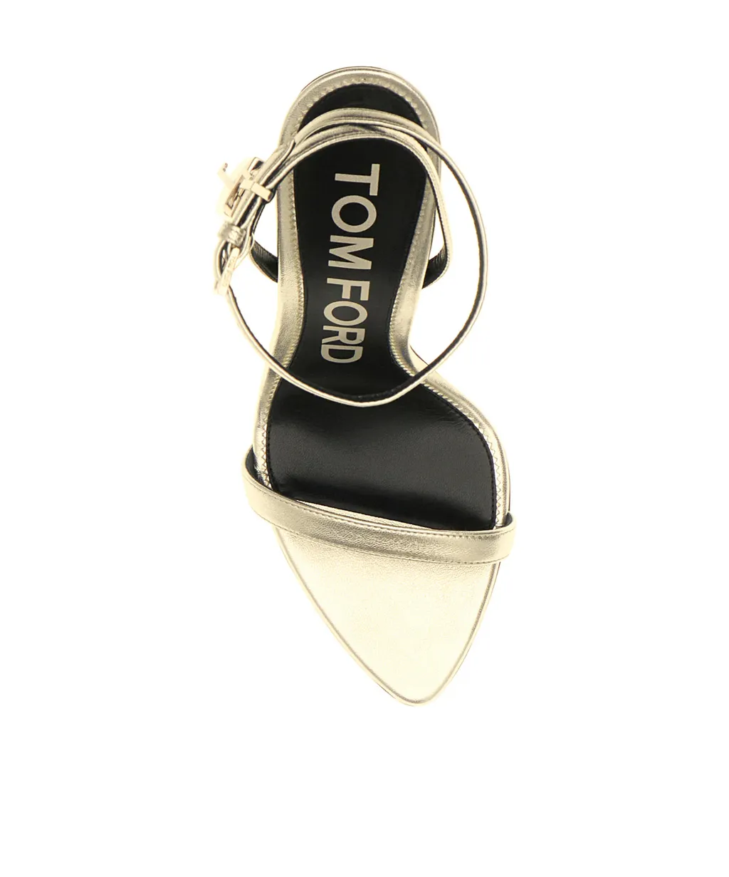 Pointed-Toe High-Heeled Sandals