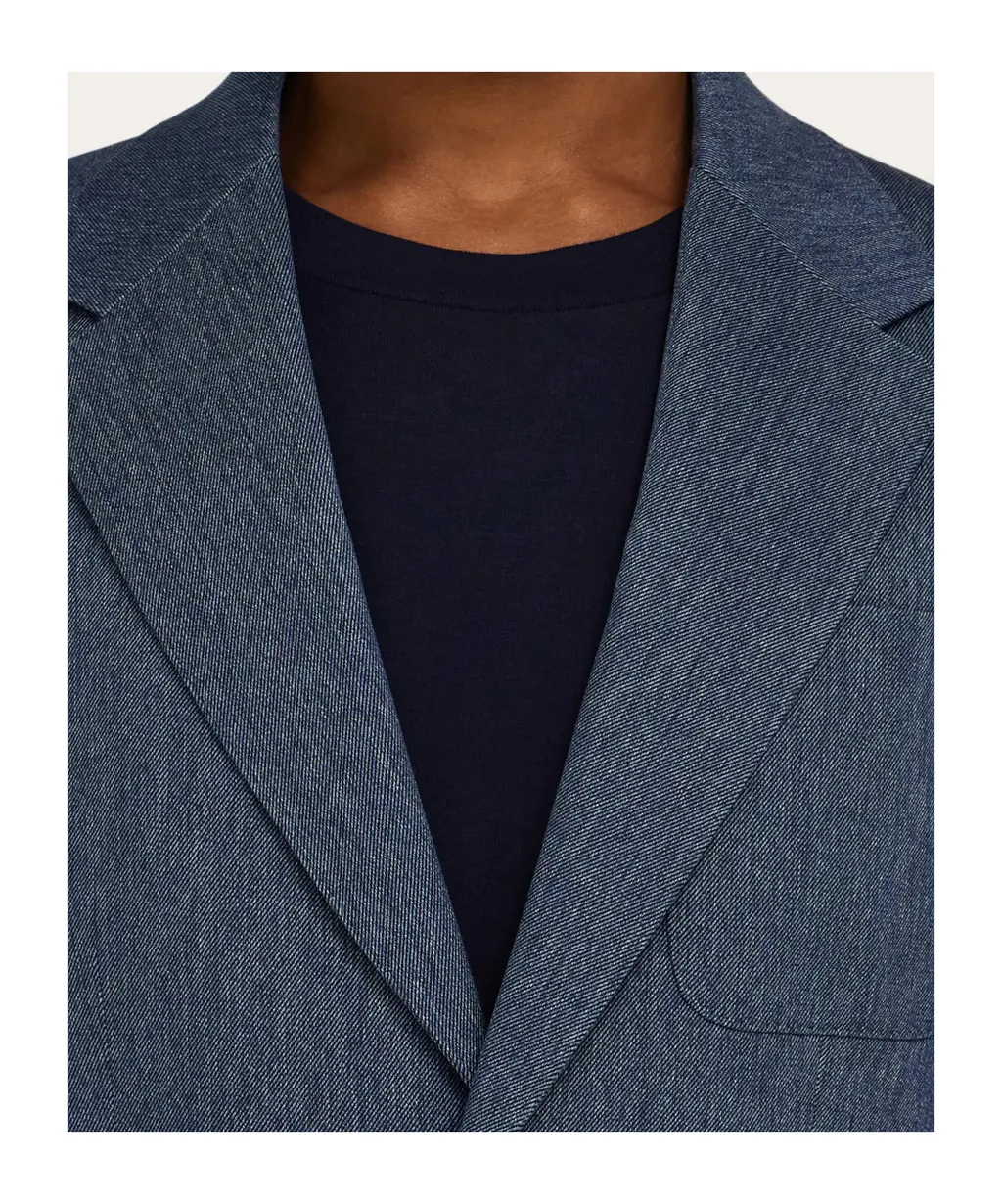 Single Breasted Denim Blazer