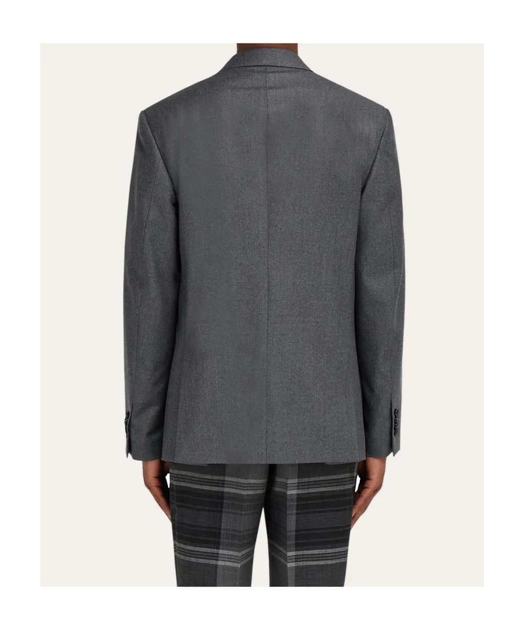 Single Breasted Flannel Blazer