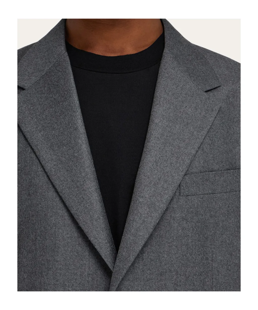 Single Breasted Flannel Blazer