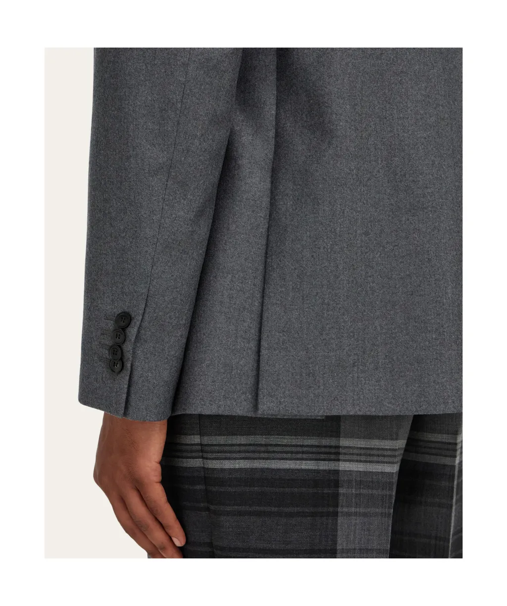 Single Breasted Flannel Blazer