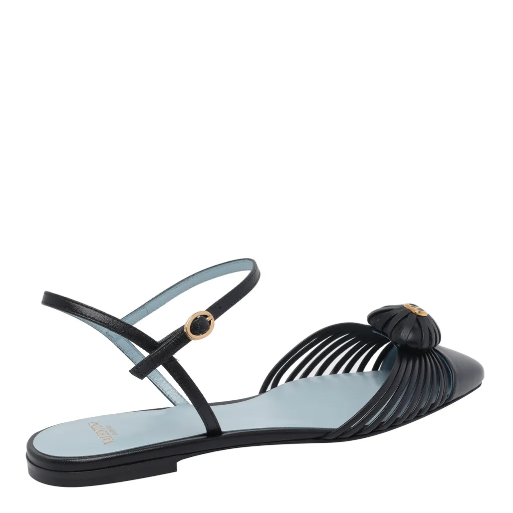 Open-Toe Flat Sandals