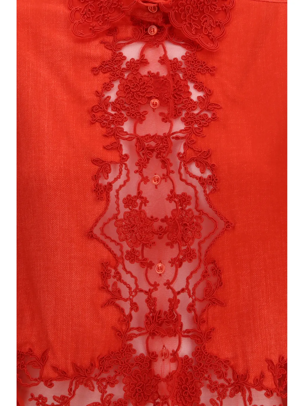 Ermanno Scervino Embroidered Lace Shirt
