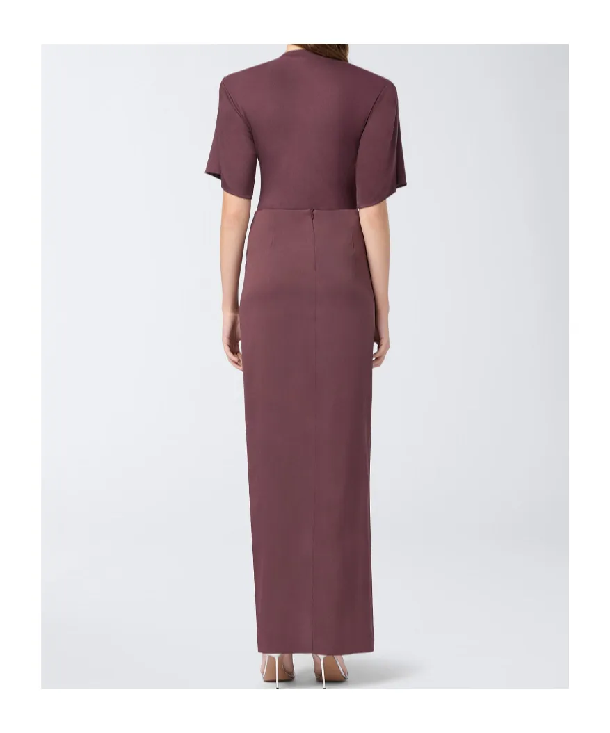 The Andamane Phoebe Wrap Effect Midi Skirt
