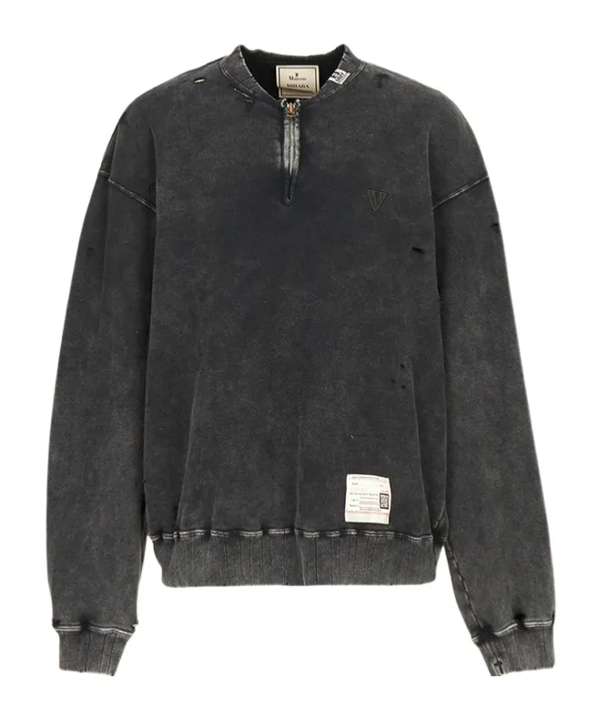 Distressed-Effect Sweater