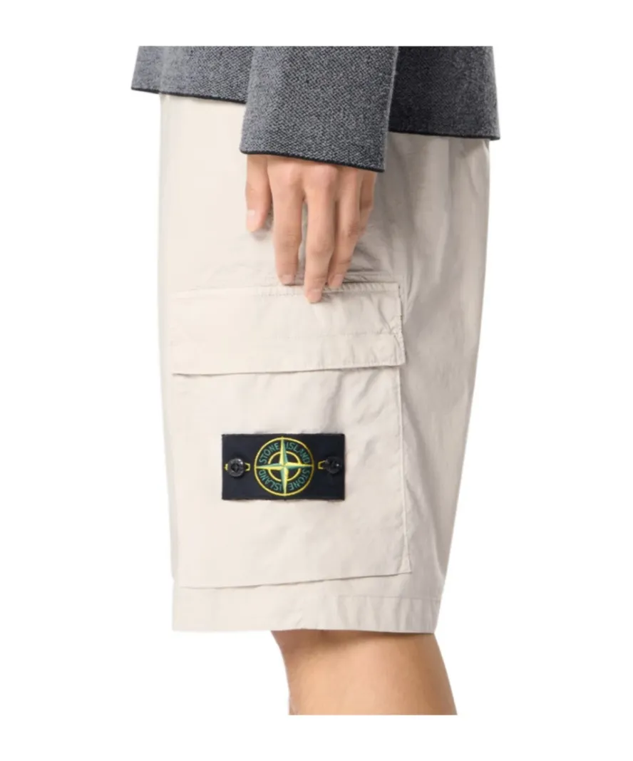 Logo Patch Cargo Shorts