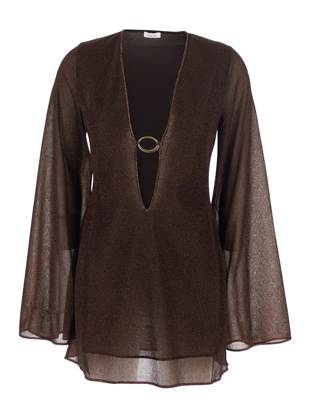Ring-Detail Mini Dress