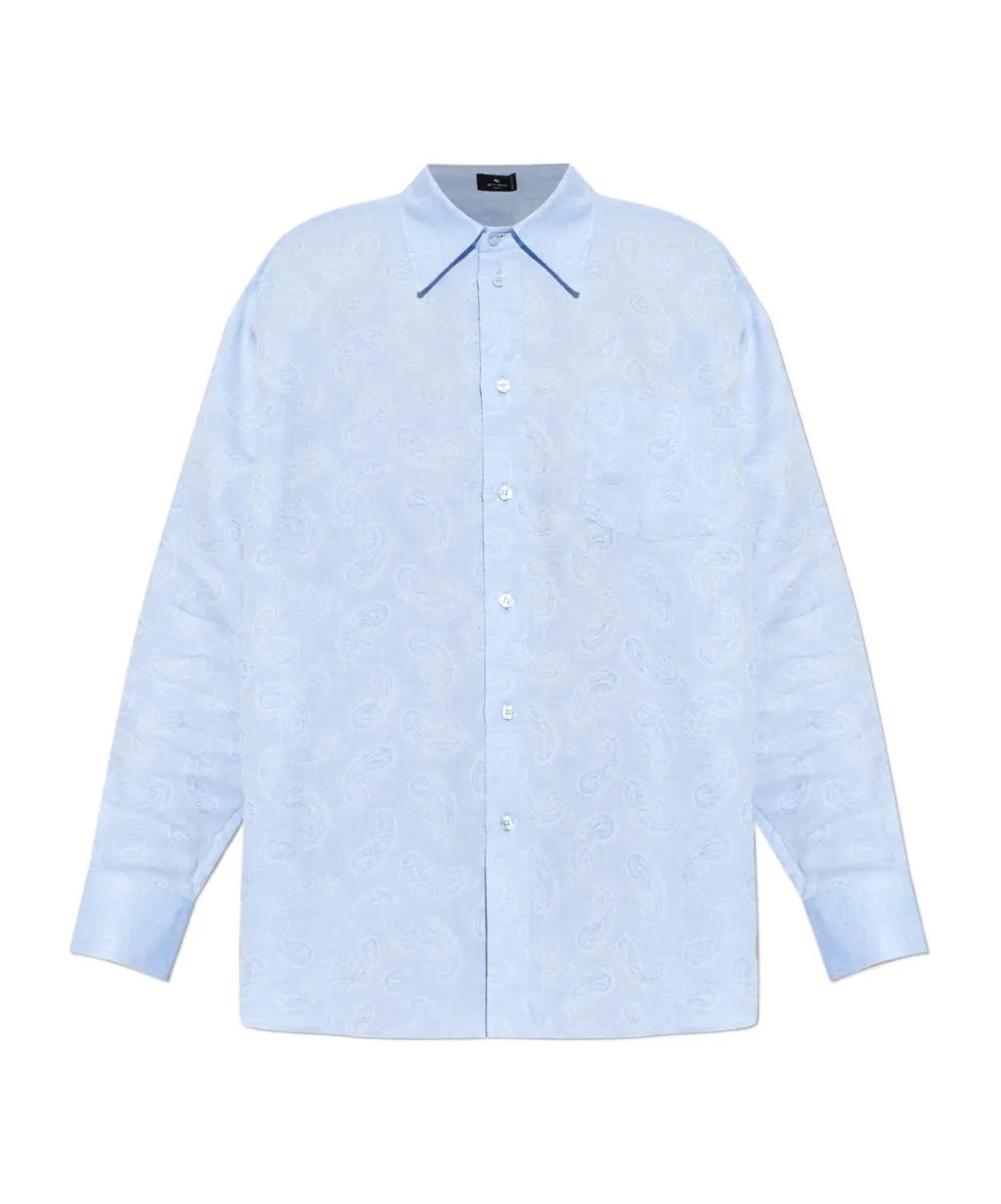 Etro Paisley Printed Long Sleeved Shirt