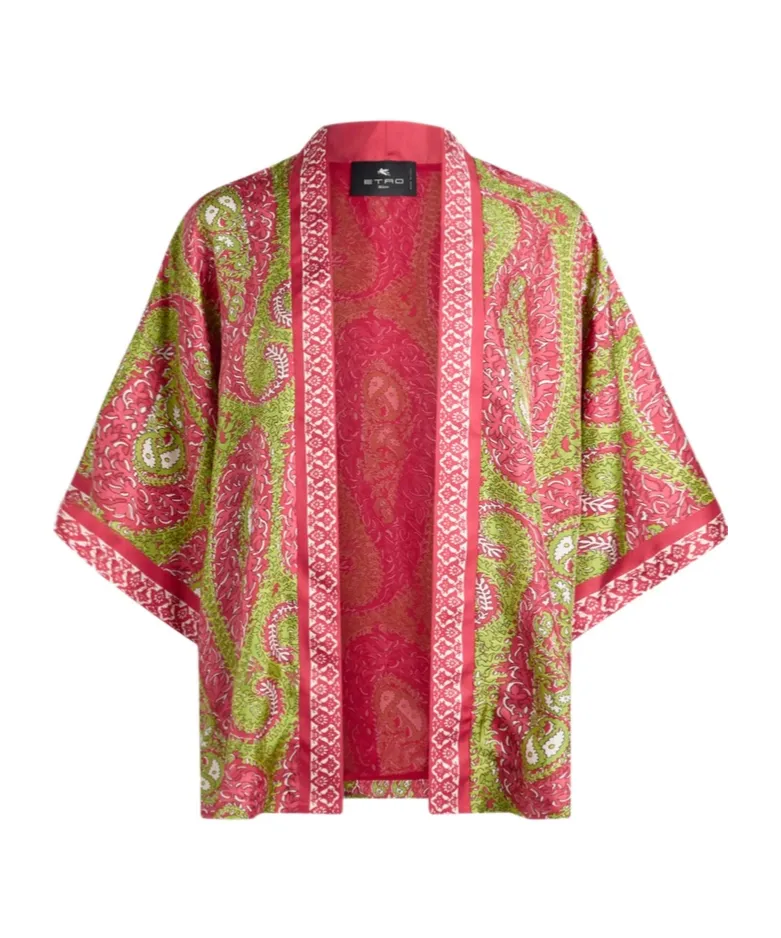 Paisley Foliage Silk Twill Jacket