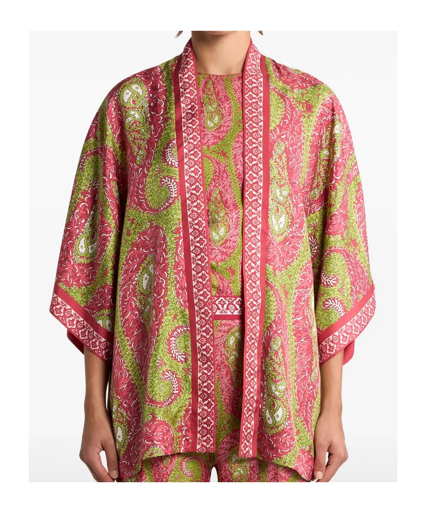 Paisley Foliage Silk Twill Jacket
