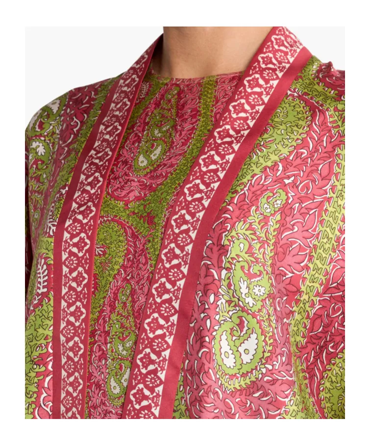 Paisley Foliage Silk Twill Jacket