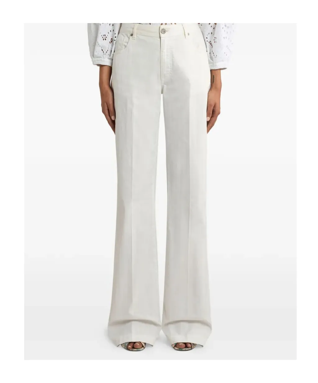 Pegaso-Embroidery Cotton Jeans