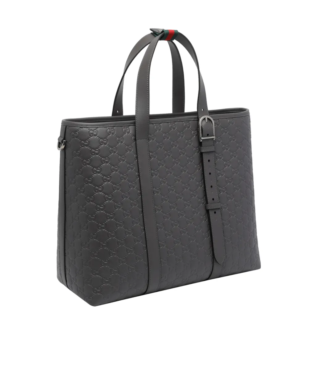 Gucci Gg Emblem Large Tote Bag