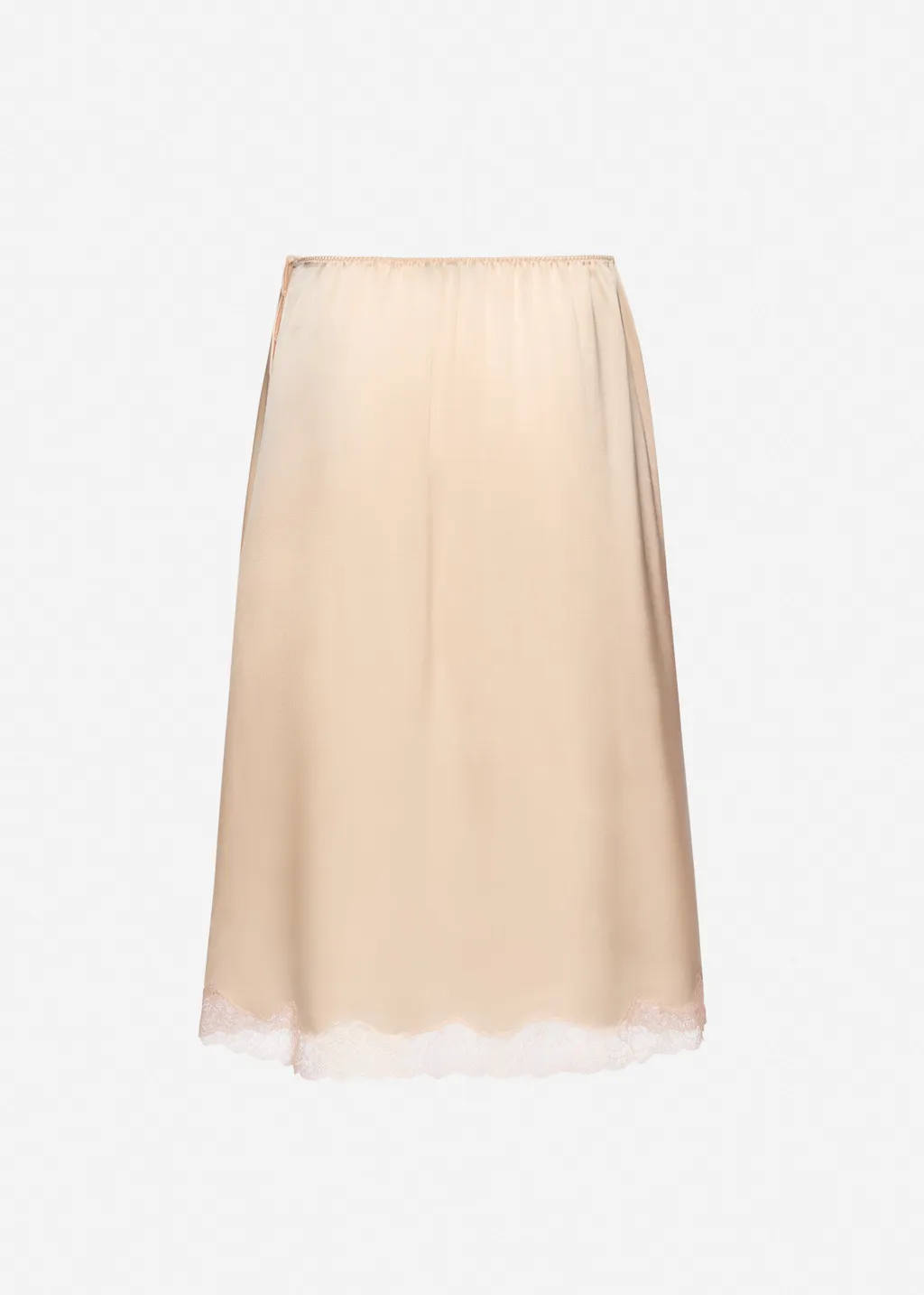 Lace-Trim Slip Skirt