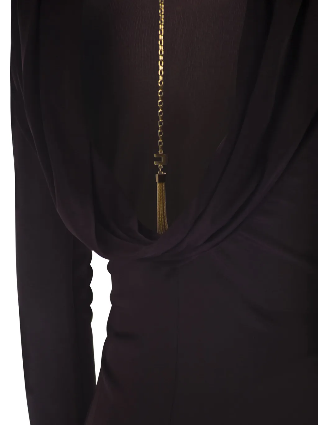 Elisabetta Franchi Chain Detailed Carpet Dress
