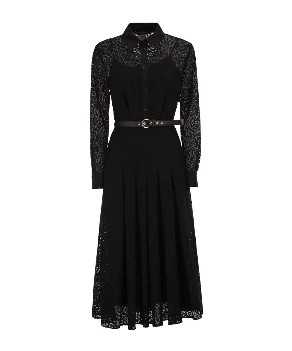 Lace Shirt Dress