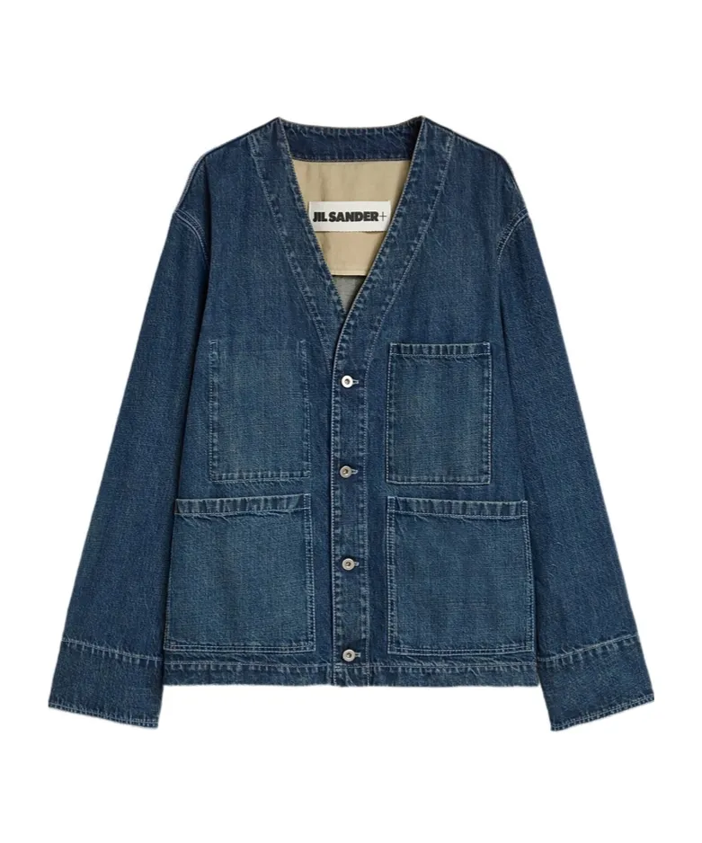 Patch Pocket Cotton Shirt Jacket