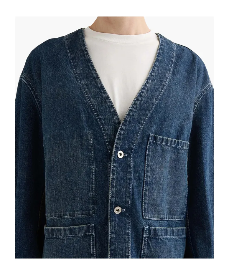 Patch Pocket Cotton Shirt Jacket
