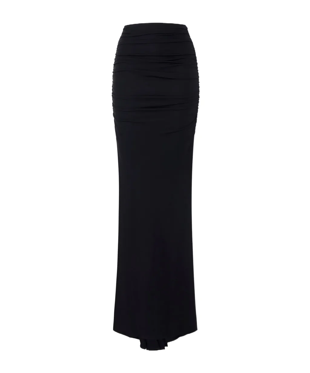 Draping Jersey Long Skirt