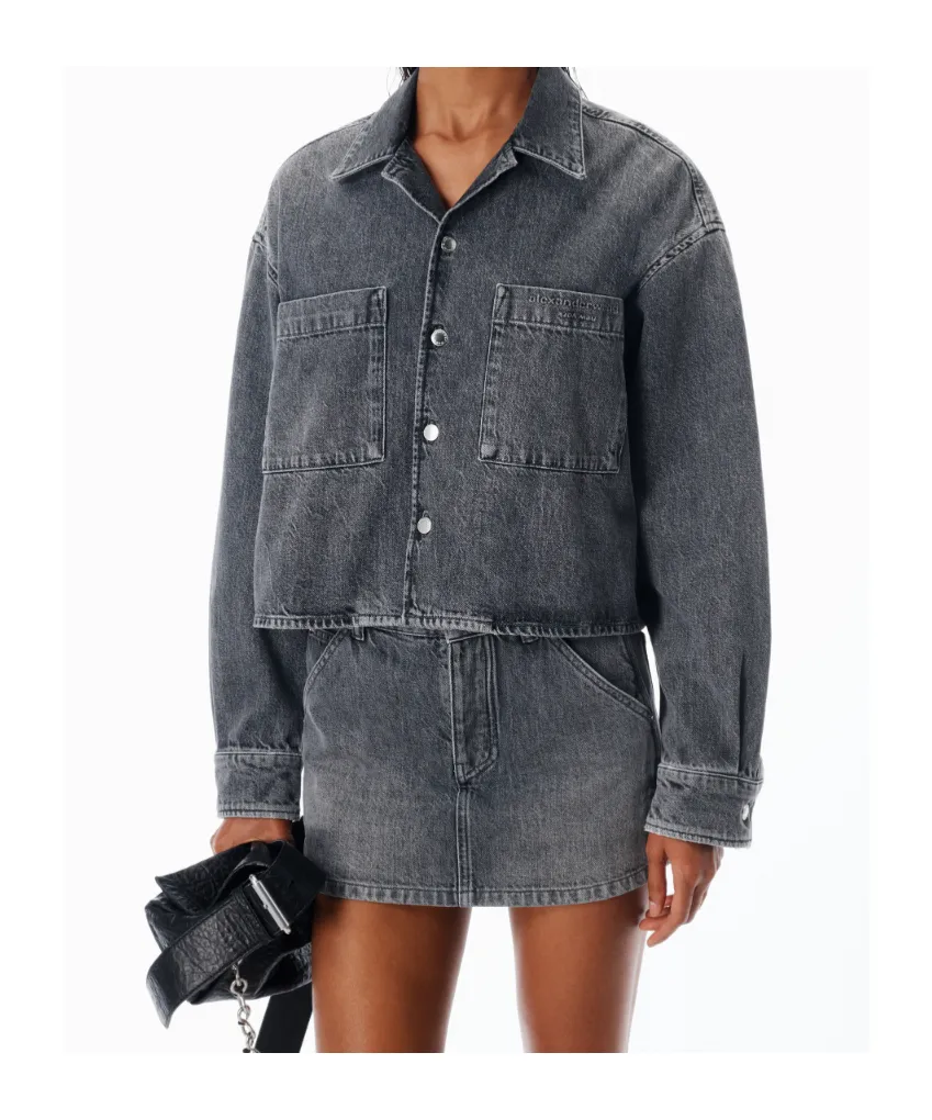 Cropped Long Sleeve Shirt