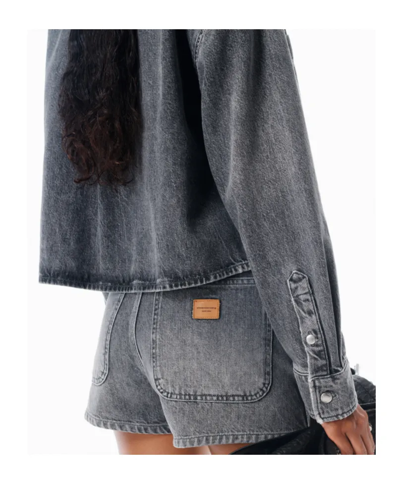 Cropped Long Sleeve Shirt