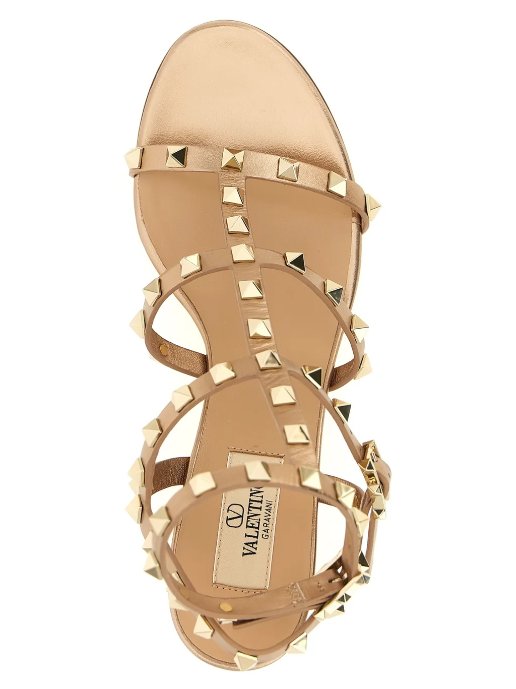 Studded High-Heeled Sandals