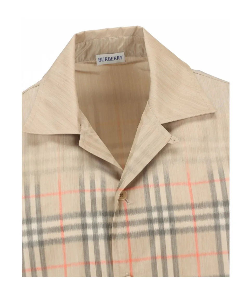 Burberry Short Sleeved Checked Shirt