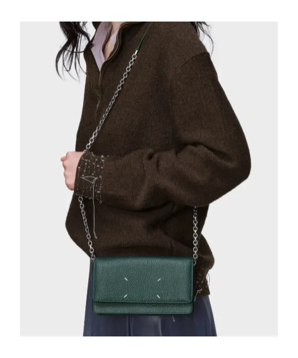 Maison Margiela Chain Strap Leather Wallet