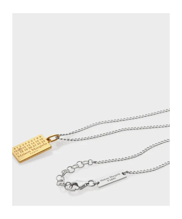 Maison Margiela Embellished Numeric Pendant Necklace