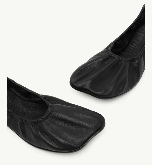 Mm6 Maison Margiela Square Toe Slip-On Flat Shoes