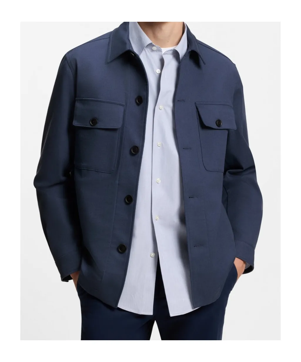 Long-Sleeved Shirt Jacket