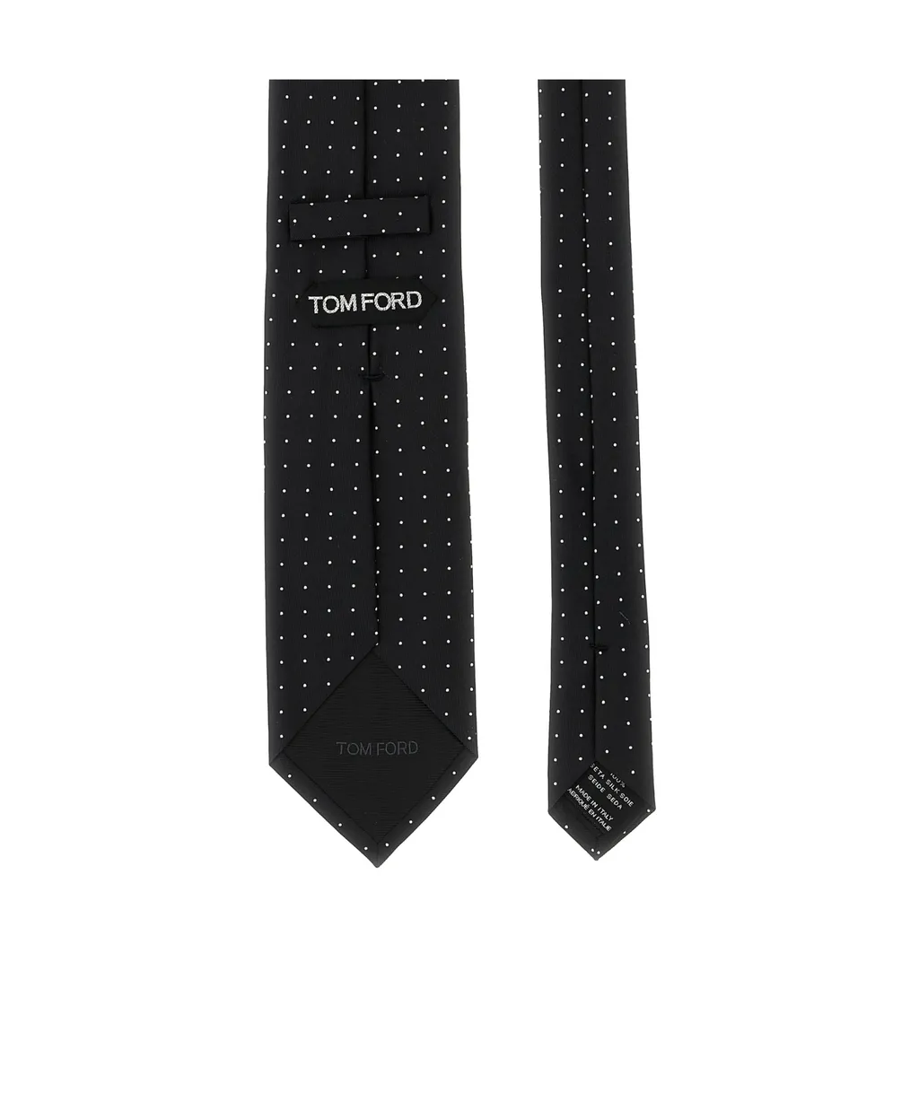Tom Ford Pointed Tip Micro Polka Dot Tie