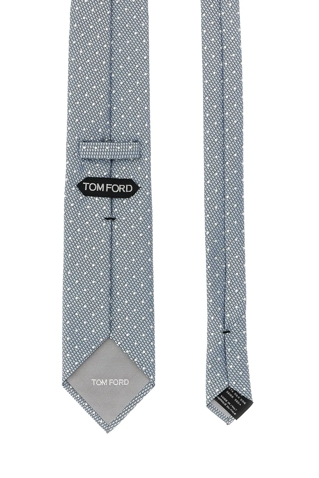Jacquard Polka-Dot Silk Tie