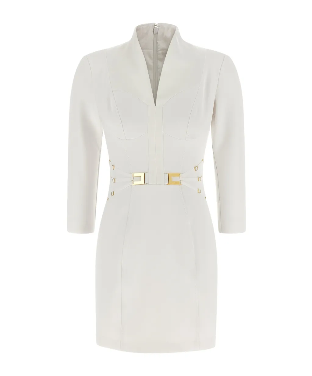 Elisabetta Franchi Logo Plaque Mini Dress