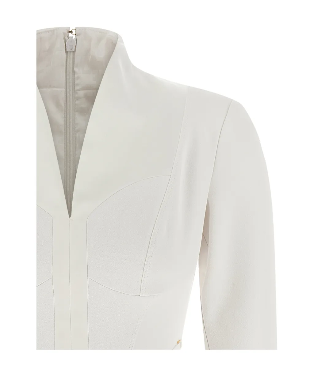 Elisabetta Franchi Logo Plaque Mini Dress