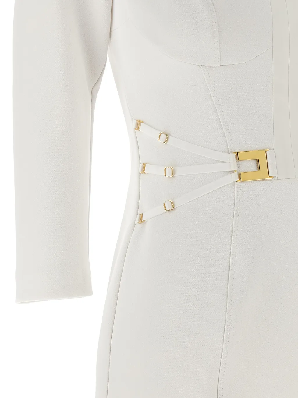Elisabetta Franchi Logo Plaque Mini Dress