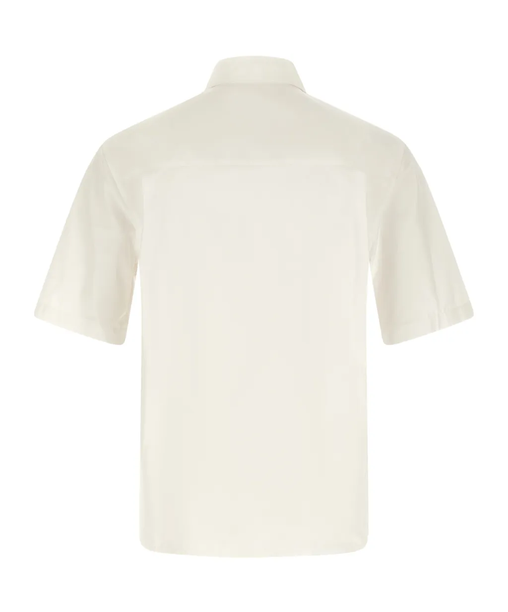 Jil Sander Logo Embroidered Short-Sleeved Shirt