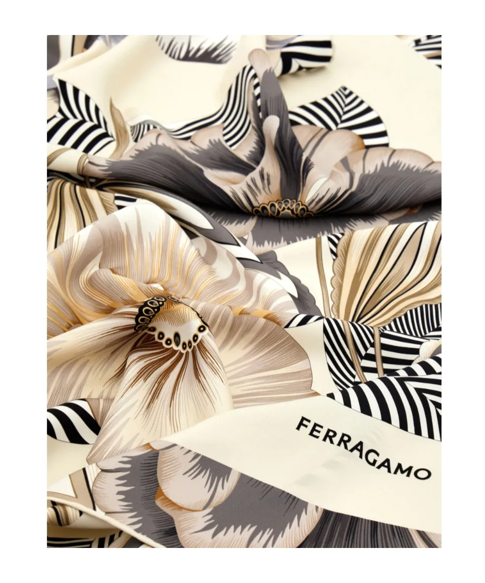 Brezza Print Silk Scarf