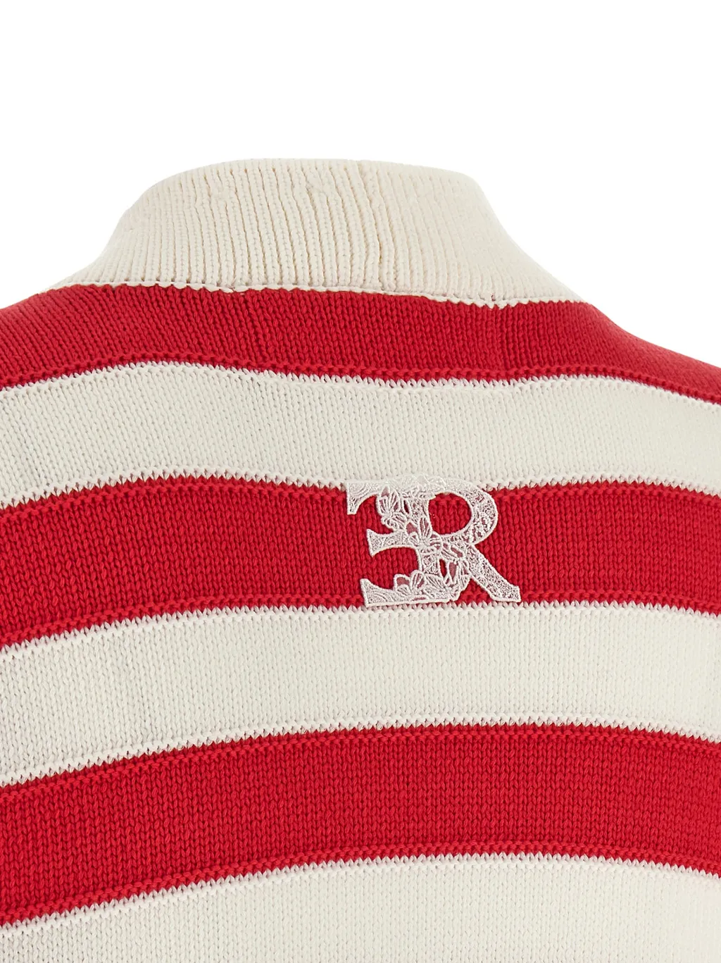 Ermanno Scervino Striped Crochet Cardigan