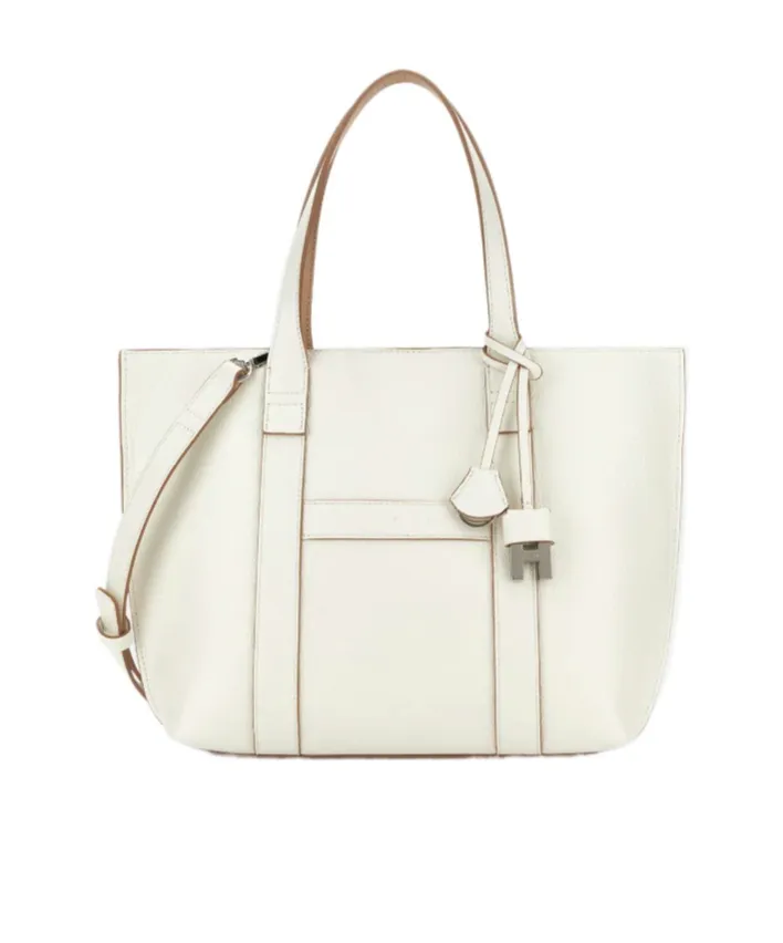 Hogan Logo Embossed Top Handle Bag