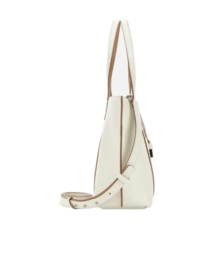 Hogan Logo Embossed Top Handle Bag
