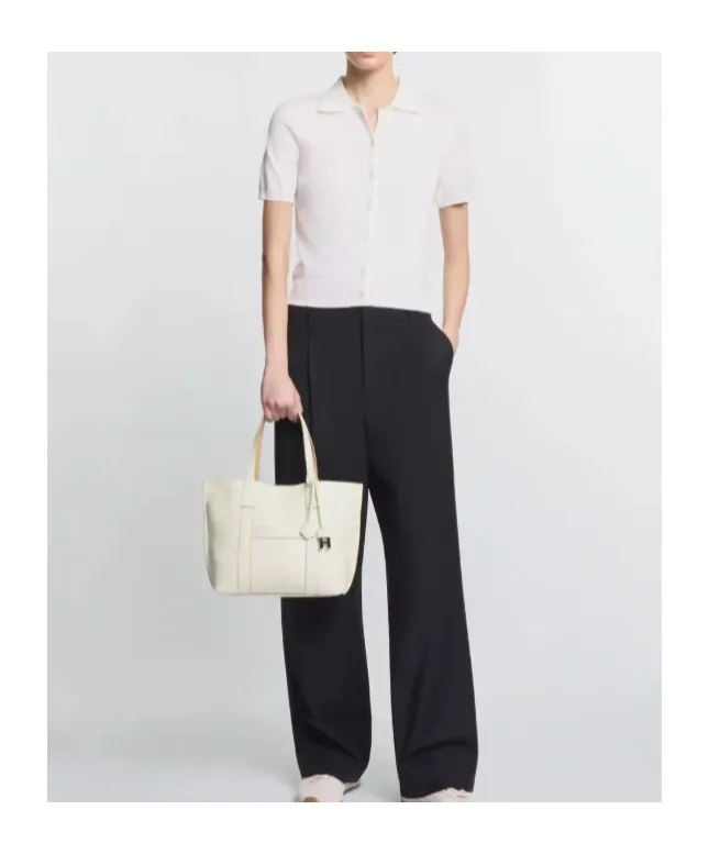 Hogan Logo Embossed Top Handle Bag