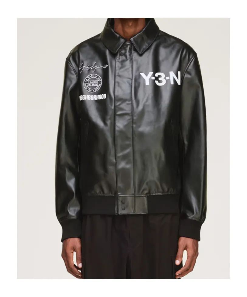 Y-3 Logo Print Bomber Jacket