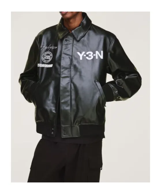 Y-3 Logo Print Bomber Jacket